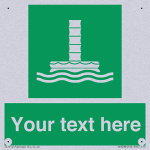 Custom sign safe condition Evacuation chute 